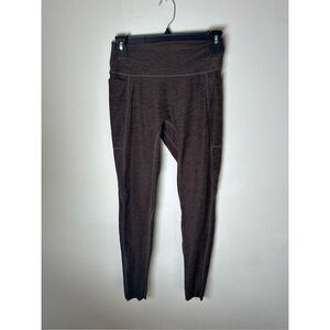 Curves n CombatBoots Heathered brown leggings sz medium